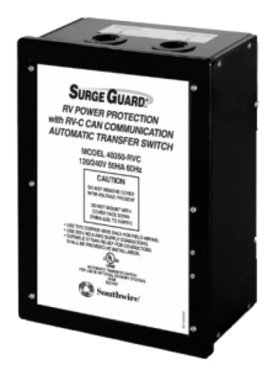 40350RVC3 – SOUTHWIRE Power Transfer Switch, RVC Compatible With Full RV Power Protection 120/ 240 Volts 50 Amp 60 Hz